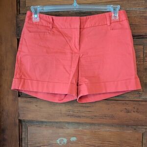 Express Pink Bermudas Tailored Fit Cuffed Hem